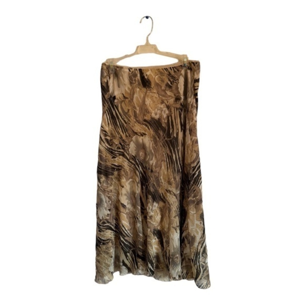 Metro Wear Womens Animal Print Floral Maxi Skirt / Mini Dress Size M